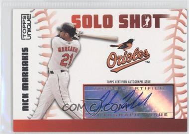 2009 Topps Unique - Solo Shots - Autographs #SSA-NM - Nick Markakis