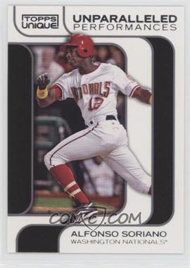 2009 Topps Unique - Unparalleled Performance #UP08 - Alfonso Soriano