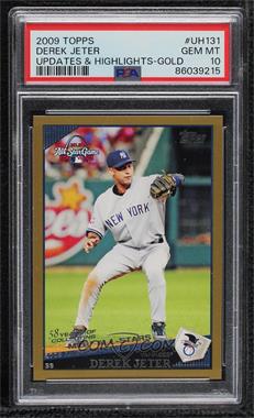 2009 Topps Updates & Highlights - [Base] - Gold #UH131 - All-Star - Derek Jeter /2009 [PSA 10 GEM MT]