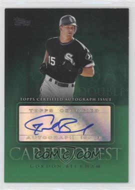 2009 Topps Updates & Highlights - Career Quest Autographs #CQA-GB - Gordon Beckham [EX to NM]