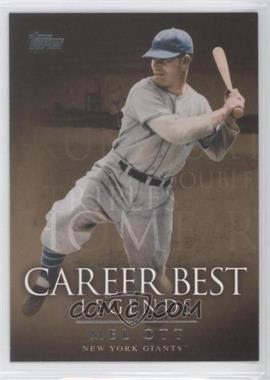 2009 Topps Updates & Highlights - Legends of the Game Career Best Legends #LGCB-MO - Mel Ott