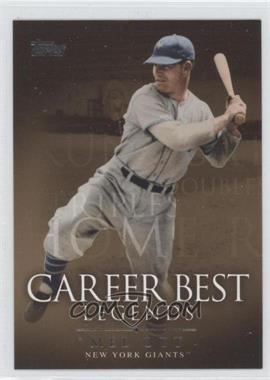 2009 Topps Updates & Highlights - Legends of the Game Career Best Legends #LGCB-MO - Mel Ott