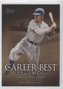 2009 Topps Updates & Highlights - Legends of the Game Career Best Legends #LGCB-MO - Mel Ott