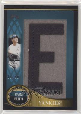 2009 Topps Updates & Highlights - Legends of the Game Letter Patches #LGTLP-BR2.E - Babe Ruth (Letter E) /50