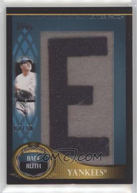 2009 Topps Updates & Highlights - Legends of the Game Letter Patches #LGTLP-BR2.E - Babe Ruth (Letter E) /50