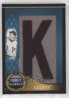 Christy Mathewson (Letter K) #/50