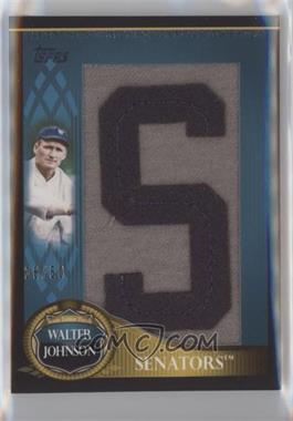 2009 Topps Updates & Highlights - Legends of the Game Letter Patches #LGTLP-WJ.S - Walter Johnson (Letter S) /50