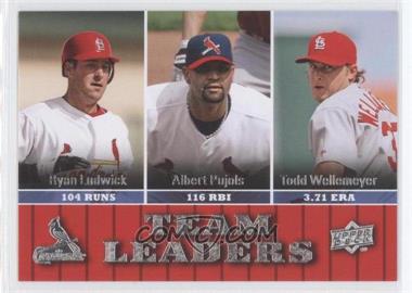 2009 Upper Deck - [Base] #436 - Team Leaders - Ryan Ludwick, Albert Pujols, Todd Wellemeyer