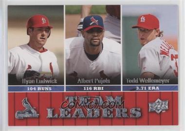 2009 Upper Deck - [Base] #436 - Team Leaders - Ryan Ludwick, Albert Pujols, Todd Wellemeyer