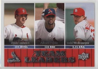 2009 Upper Deck - [Base] #436 - Team Leaders - Ryan Ludwick, Albert Pujols, Todd Wellemeyer