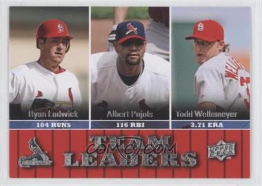 2009 Upper Deck - [Base] #436 - Team Leaders - Ryan Ludwick, Albert Pujols, Todd Wellemeyer