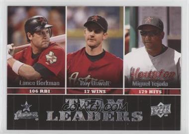 2009 Upper Deck - [Base] #446 - Team Leaders - Lance Berkman, Roy Oswalt, Miguel Tejada [EX to NM]