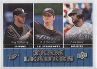 Team Leaders - Roy Halladay, A.J. Burnett, Alex Rios