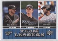 Team Leaders - Roy Halladay, A.J. Burnett, Alex Rios