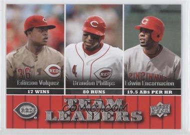 2009 Upper Deck - [Base] #456 - Team Leaders - Edinson Volquez, Brandon Phillips, Edwin Encarnacion