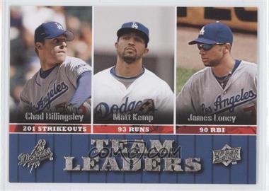 2009 Upper Deck - [Base] #457 - Team Leaders - Chad Billingsley, Matt Kemp, James Loney