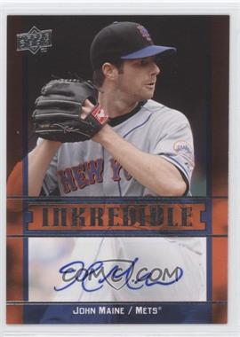 2009 Upper Deck - Inkredible Series 1 #JM - John Maine