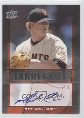 2009 Upper Deck - Inkredible Series 1 #MC - Matt Cain