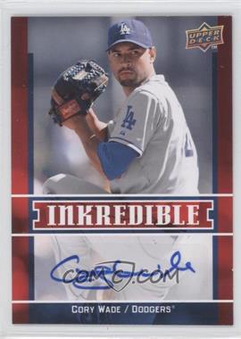 2009 Upper Deck - Inkredible Series 2 #INK-CW - Cory Wade