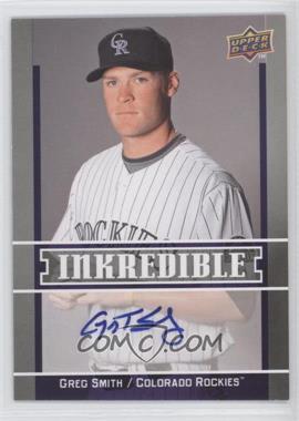 2009 Upper Deck - Inkredible Series 2 #INK-GS - Greg Smith