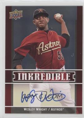 2009 Upper Deck - Inkredible Series 2 #INK-WW - Wesley Wright