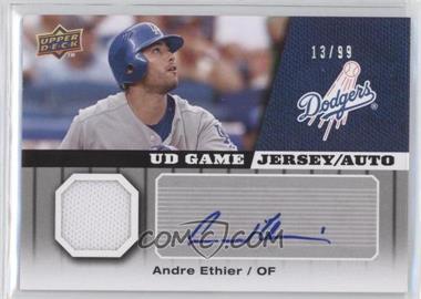 2009 Upper Deck - UD Game Jersey - Autographs #GJ-AE - Andre Ethier /99
