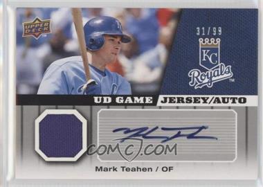 2009 Upper Deck - UD Game Jersey - Autographs #GJ-MT - Mark Teahen /99