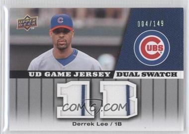 2009 Upper Deck - UD Game Jersey - Dual Swatch #GJ-DL - Derrek Lee /149