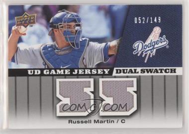 2009 Upper Deck - UD Game Jersey - Dual Swatch #GJ-RM - Russell Martin /149