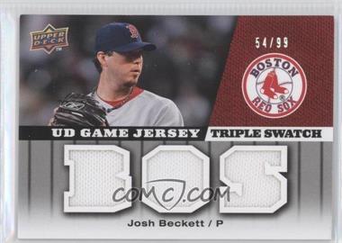 2009 Upper Deck - UD Game Jersey - Triple Swatch #GJ-BE - Josh Beckett /99