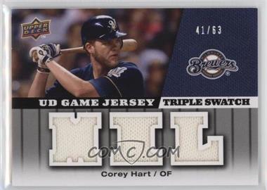 2009 Upper Deck - UD Game Jersey - Triple Swatch #GJ-CO - Corey Hart /63