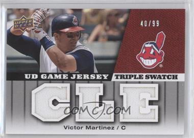 2009 Upper Deck - UD Game Jersey - Triple Swatch #GJ-VM - Victor Martinez /99