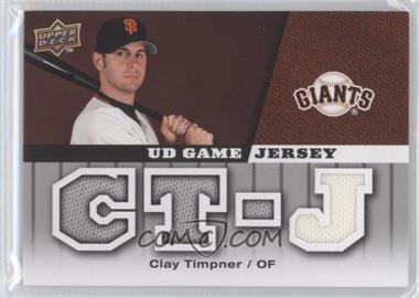 2009 Upper Deck - UD Game Jersey #GJ-CT - Clay Timpner