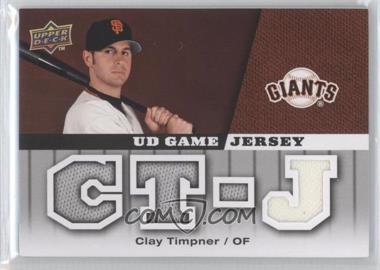 2009 Upper Deck - UD Game Jersey #GJ-CT - Clay Timpner