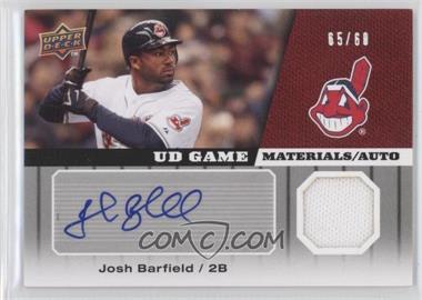 2009 Upper Deck - UD Game Materials - Autographs #GM-BA - Josh Barfield /68