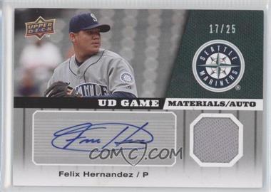 2009 Upper Deck - UD Game Materials - Autographs #GM-FH - Felix Hernandez /25