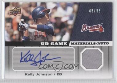 2009 Upper Deck - UD Game Materials - Autographs #GM-KJ - Kelly Johnson /99