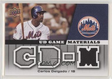 2009 Upper Deck - UD Game Materials #GM-CD - Carlos Delgado