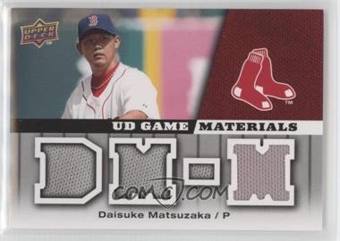 2009 Upper Deck - UD Game Materials #GM-DM - Daisuke Matsuzaka