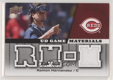 2009 Upper Deck - UD Game Materials #GM-HE - Ramon Hernandez