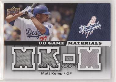 2009 Upper Deck - UD Game Materials #GM-MK - Matt Kemp