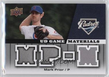 2009 Upper Deck - UD Game Materials #GM-MP - Mark Prior