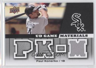 2009 Upper Deck - UD Game Materials #GM-PK - Paul Konerko