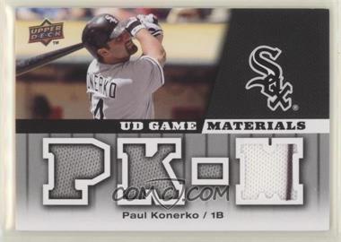 2009 Upper Deck - UD Game Materials #GM-PK - Paul Konerko
