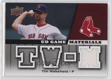 2009 Upper Deck - UD Game Materials #GM-TW - Tim Wakefield