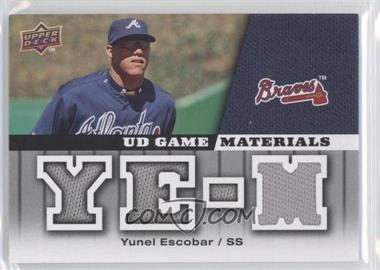 2009 Upper Deck - UD Game Materials #GM-YE - Yunel Escobar