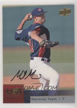 2009 Upper Deck - USA National Team - Autographs #USAB-MM - Mike Minor