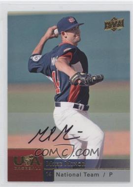 2009 Upper Deck - USA National Team - Autographs #USAB-MM - Mike Minor