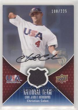 2009 Upper Deck - USA National Team - Game Jersey Autographs #USA-CC - Christian Colon /225 [EX to NM]