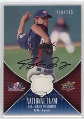 2009 Upper Deck - USA National Team - Game Jersey Autographs #USA-TL - Tyler Lyons /225